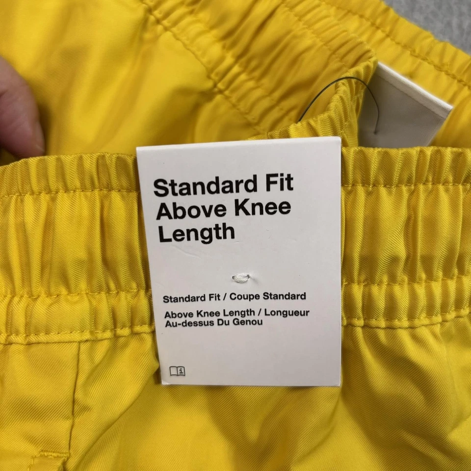 耐克短裤男式中号黄色标准版及膝锻炼健身房运动跑步 — 第 3/4 张图片