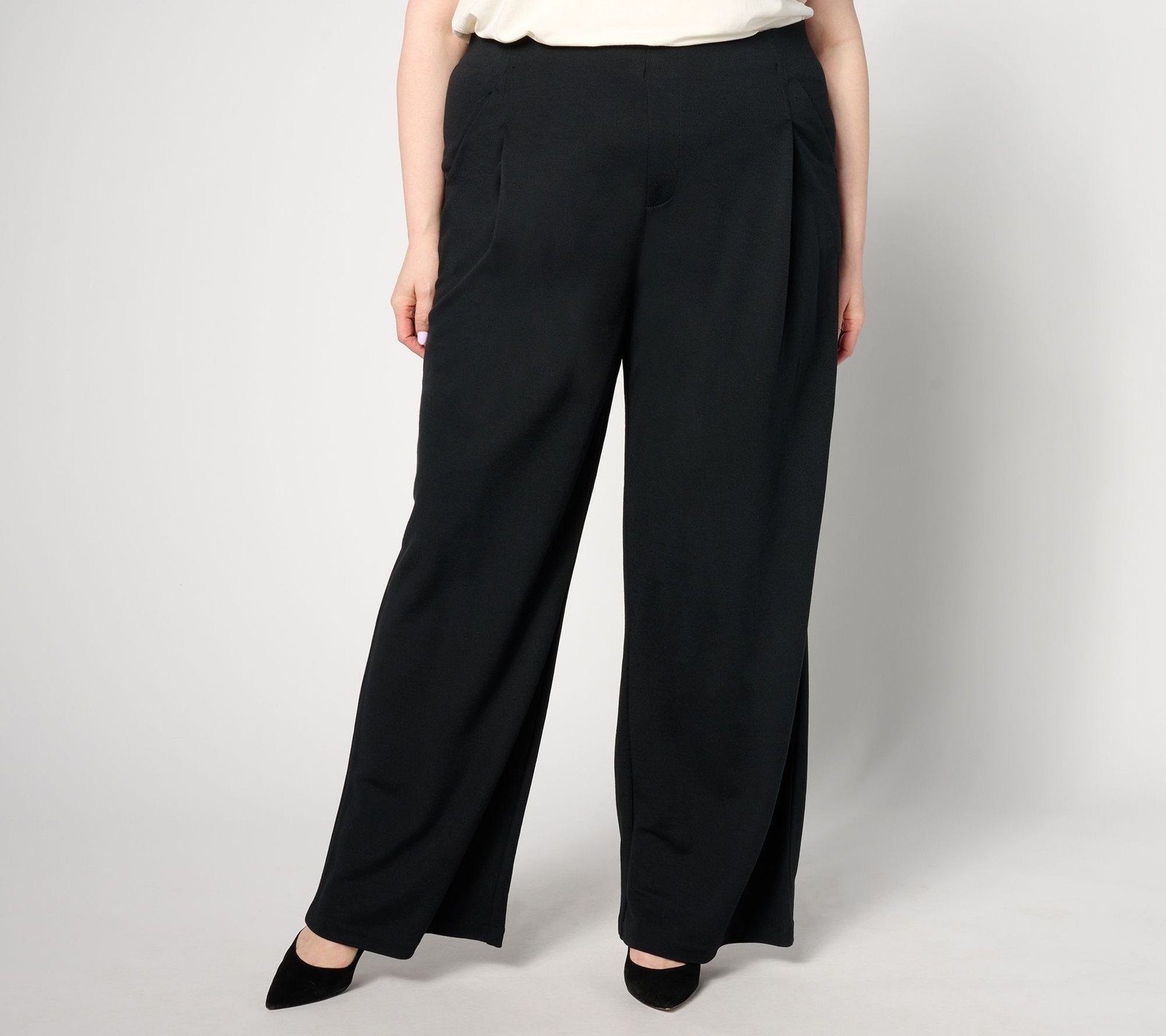 Isaac Mizrahi Live! Women's Pants Sz 2XS (XXS) Regular Stretch Black A631740