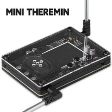 Classic Retro Theremin Synthesizer with Antenna Musical Electronic Instrument