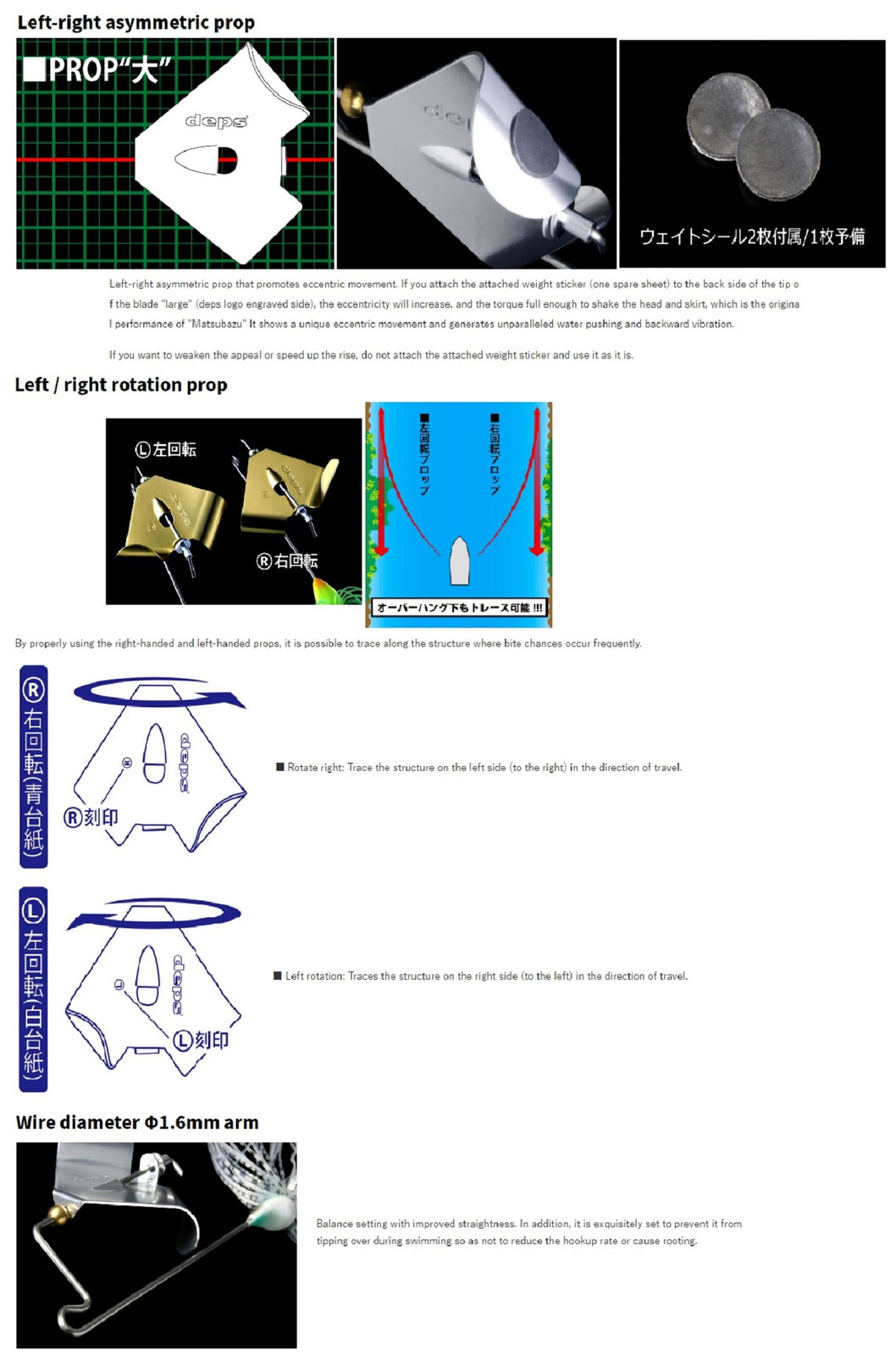 Deps Matsubuzz L Buzzbait 1/2 oz Lure 02 (3026) - Image 4