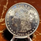 1921 P MORGAN SILVER DOLLAR--SHARP BU UNCIRCULATED