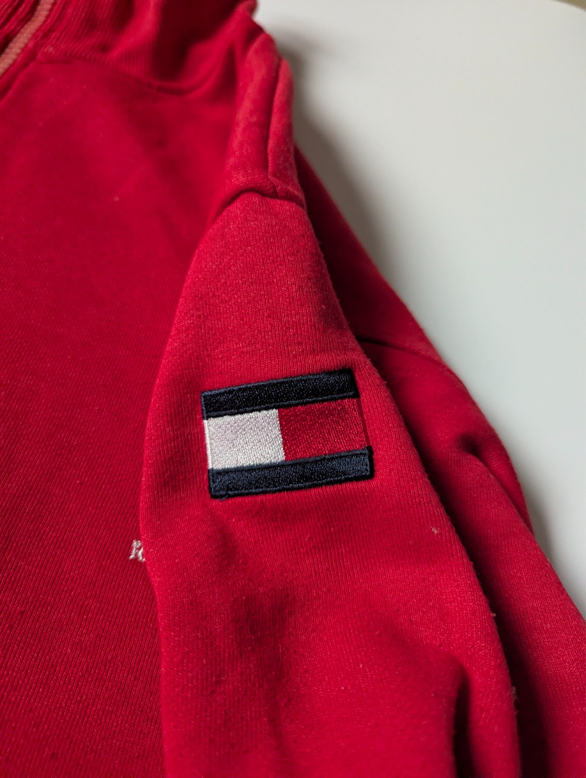 Vintage Tommy Hilfiger x Ferrari Sweatshirt Zip Size M Sweater Pullover image 9