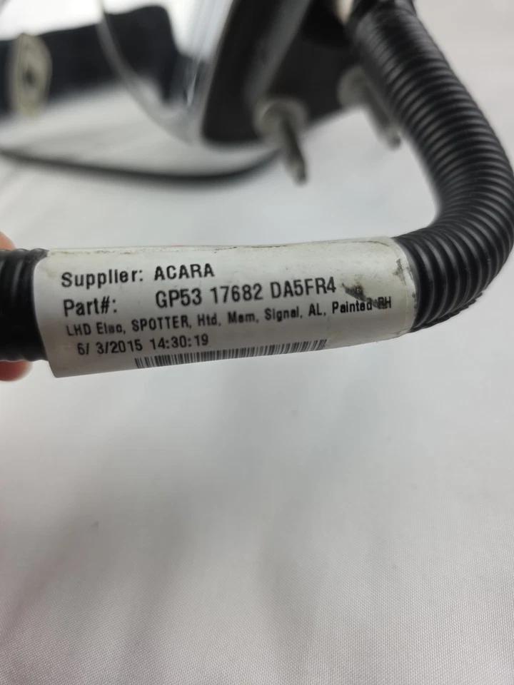 Espejo retrovisor para pasajero derecho Lincoln MKZ 2013-2016 gris magnético punto ciego potencia Foto 4 de 4