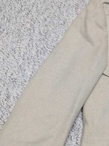 vintage OVERCOAT wool BELTED off-white 36 sherlock AMERICAN MALE slim XS image 12