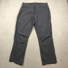 Eddie Bauer Tech Pants Mens 36x30 Gray Nylon Stretch
