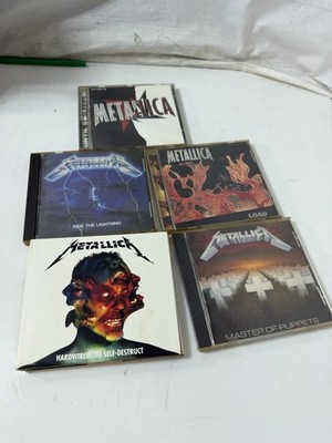 Metallica CD Lot of 5 Master of Puppets Ride the Lightning Hardwired Load Single