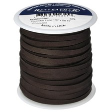 Realeather Crafts DOS50-0207 Deerskin Lace .125"X50' Spool-Chocolate