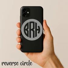 Monogram Decal Vinyl Personalized Initials Sticker for your Tumbler cup laptop