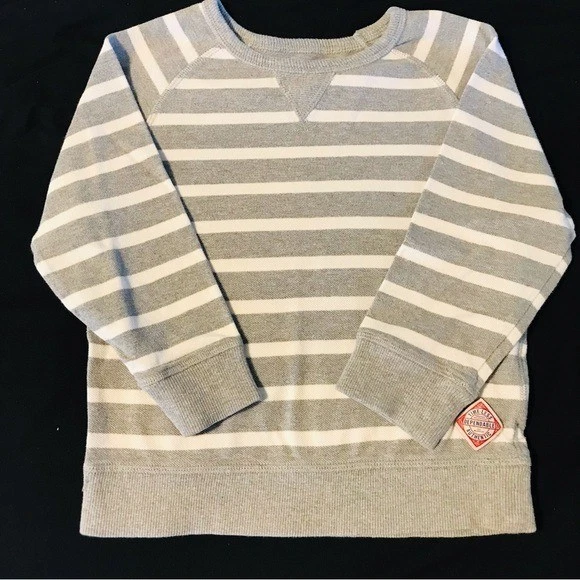 Paquete Suéteres Sudaderas a Rayas Grises y Blancas Niño Talla Pequeña 5 6 Años Foto 4 de 4