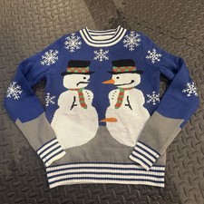 Tipsy Elves Frosty Got Your Nose Ugly Christmas Sweater Women's XS snowman