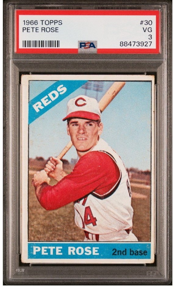 1966 Topps #30 Pete Rose ~ PSA 3