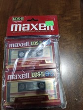 Maxell UDS II 60 High Bias Audio Cassette Tapes 2 Pack New Sealed