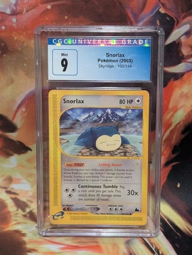 Pokemon Skyridge 100/144 Snorlax CGC 9