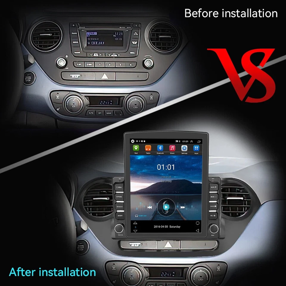 Unidad de radio de coche inalámbrica CarPlay Android 15 2+64G para Hyundai Grand i10 2014-2019 Foto 3 de 4