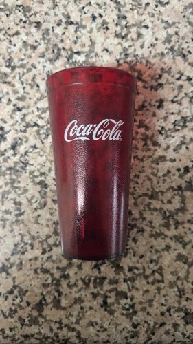 Coca-Cola Vintage Plastic 16 oz Soda Cup Red, Made in USA, Set of 1