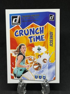 2025 Donruss WNBA Press Proof Crunch Time #9 Sabrina Ionescu New York Liberty