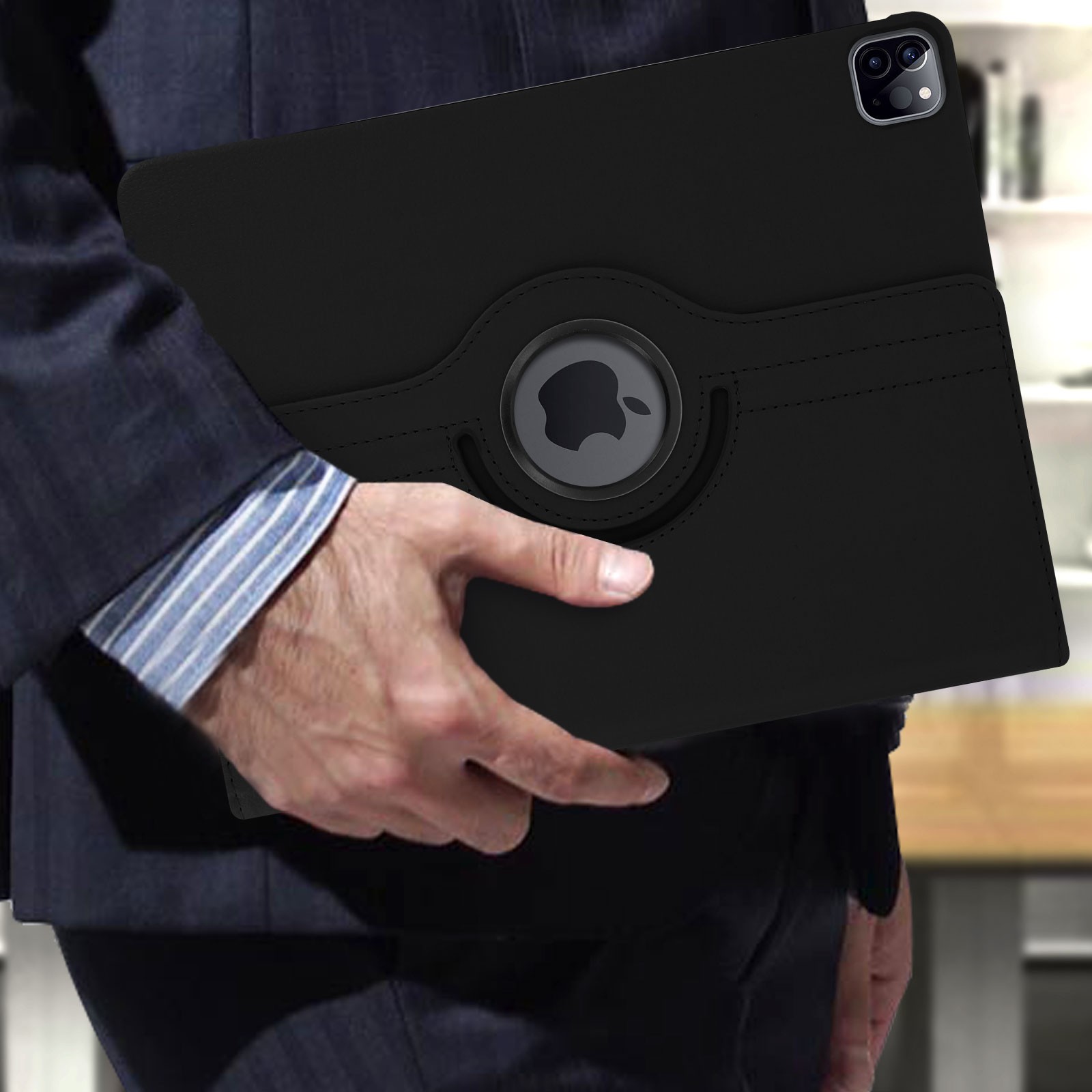 Protection iPad Pro 12.9 support rotatif 360 compatible 2021 2020