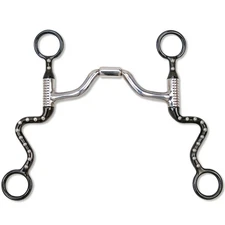 Myler Black Steel Seven Shank with Medium Wide Ported Barrel MB 33 #89-13335