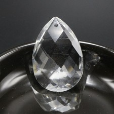 5 Crystal Large Pear Teardrop Prism Sun Catcher Pendant 38mm/1.5" Chandelier