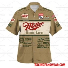 Dick Trickle Nascar Miller High Life Racing 1989 Hawaiian Shirt- Polo Shirts