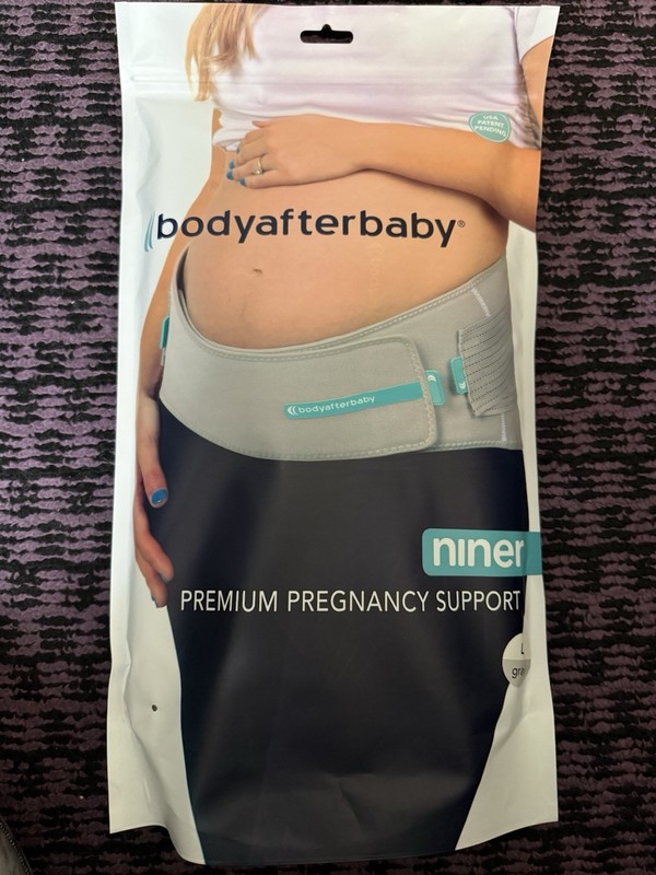 Body After Baby Niner Pregnancy Belt Maternity Belly Band XL Gray Womens