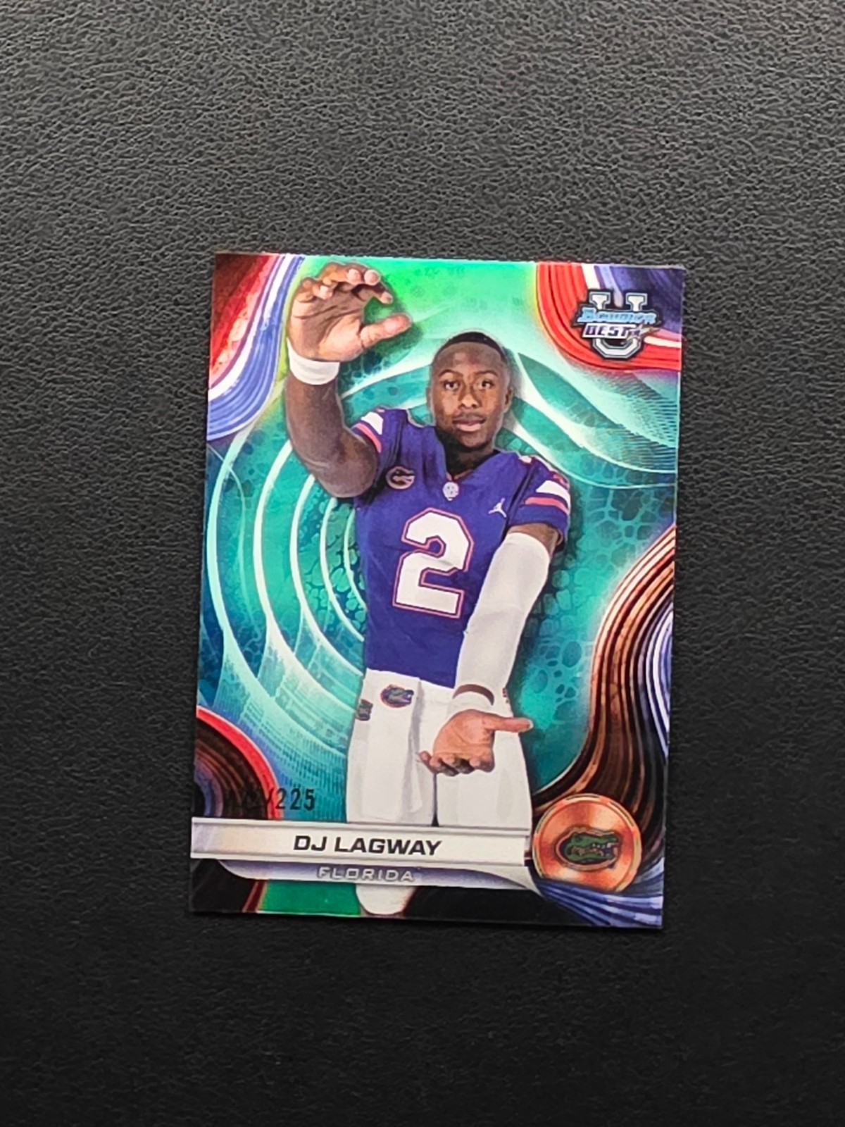 2024 Bowman's Best University - DJ Lagway #88 Aqua Refractor /225 (RC)