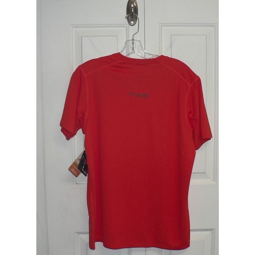 Columbia Men's Summit Valley Short Sleeve Crew T-Shirt in Spicy Medium MSRP $40 - Picture 8 of 9