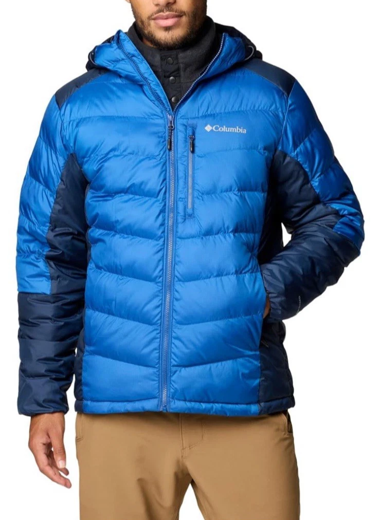 NWT Columbia Men’s Labyrinth Loop Ii Hooded Jacket - Blue/Navy - Size 1X