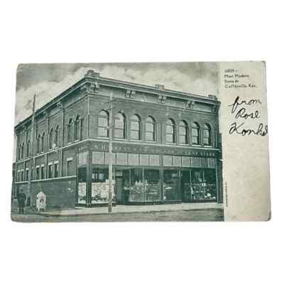 Postcard SH Kress & Co 5 - 10 and 25 Cents Store Coffeyville Kansas B483