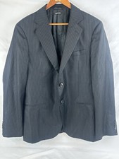 Women s Jacket Blazer Giorgio Armani Made In Italy Slim U.S 42 Black Stripes