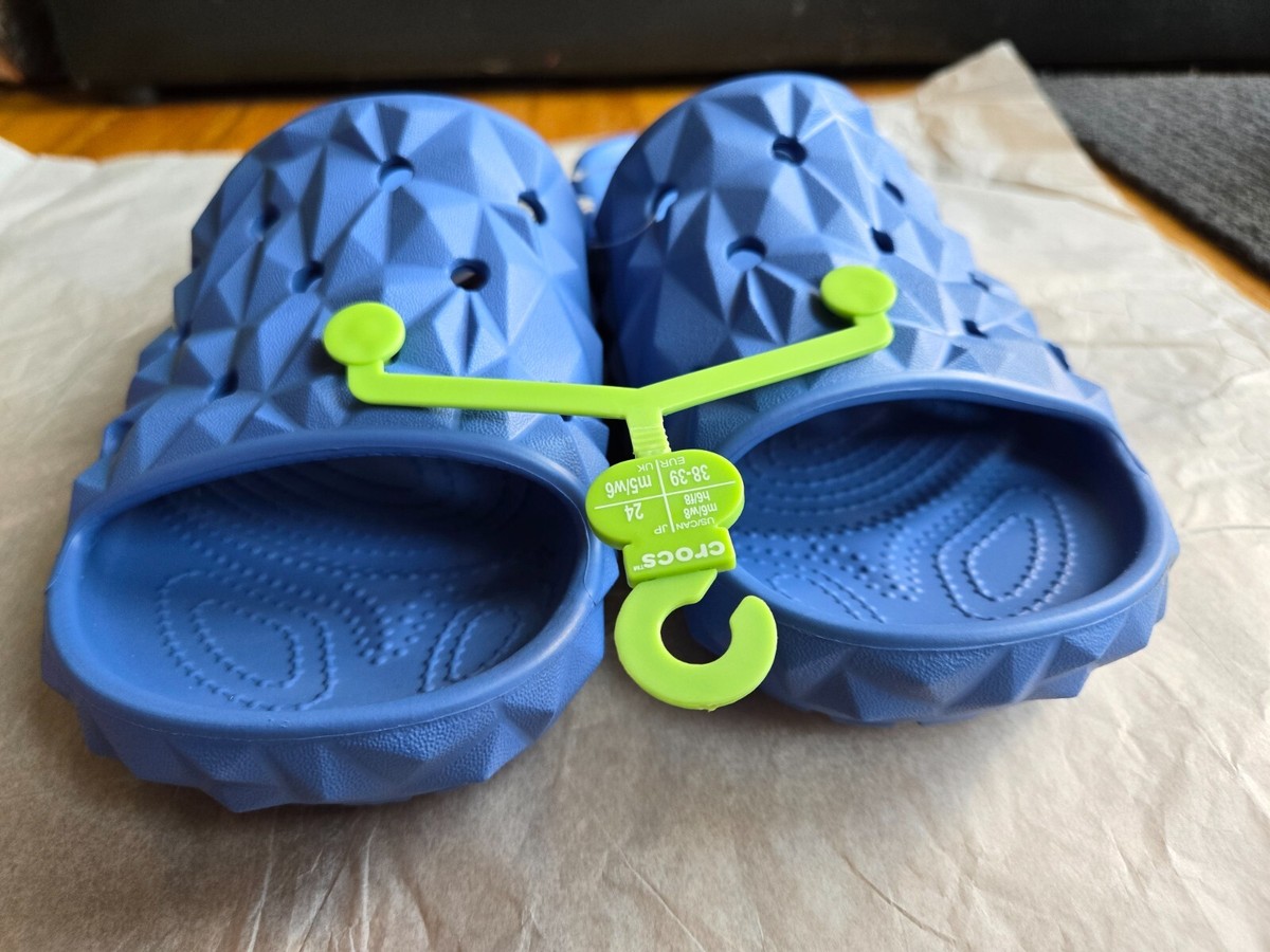 ◆CROCS◆ Public Classic Geometric Slide V2 BK 24SUSD209608 NWT Crocs Classic Geometric Slide V2 - Blue - Men's 6