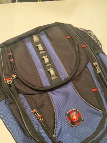 Plecak na laptopa Swiss Gear Wenger 17 cali - niebiesko-czarny - Zdjęcie 7 z 13