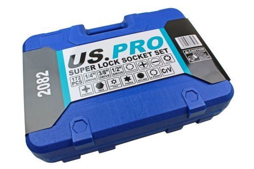 US PRO 172 Piece Metric 1/4 - 3/8 - 1/2" Drive Superlock Socket Set 2082 - Picture 4 of 4