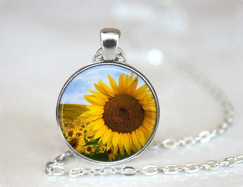 SUNFLOWER charm pendant 20