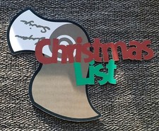 Christmas List printed scrapbook page die cut title