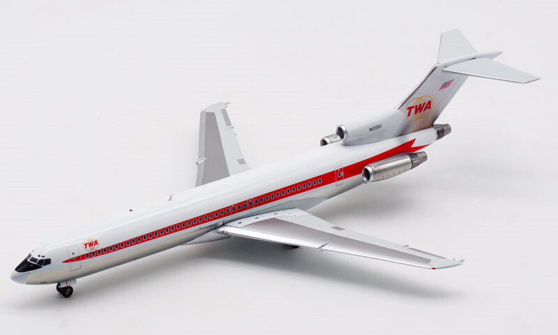 1/200 TWA B727ディスプレイモデル Inflight TWA Global Airlines for Boeing B727-200 N12301 1