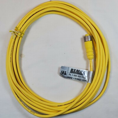 REMKE 503A0164AB9 Single Key M12 Shielded to Coupler Micro-Link Plug Female 5m