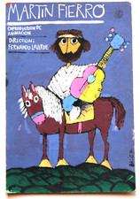 Locandina originale film cubano 1989 MOCKUP.Gaucho Martin Fierro.Pezzo d'arte unico!