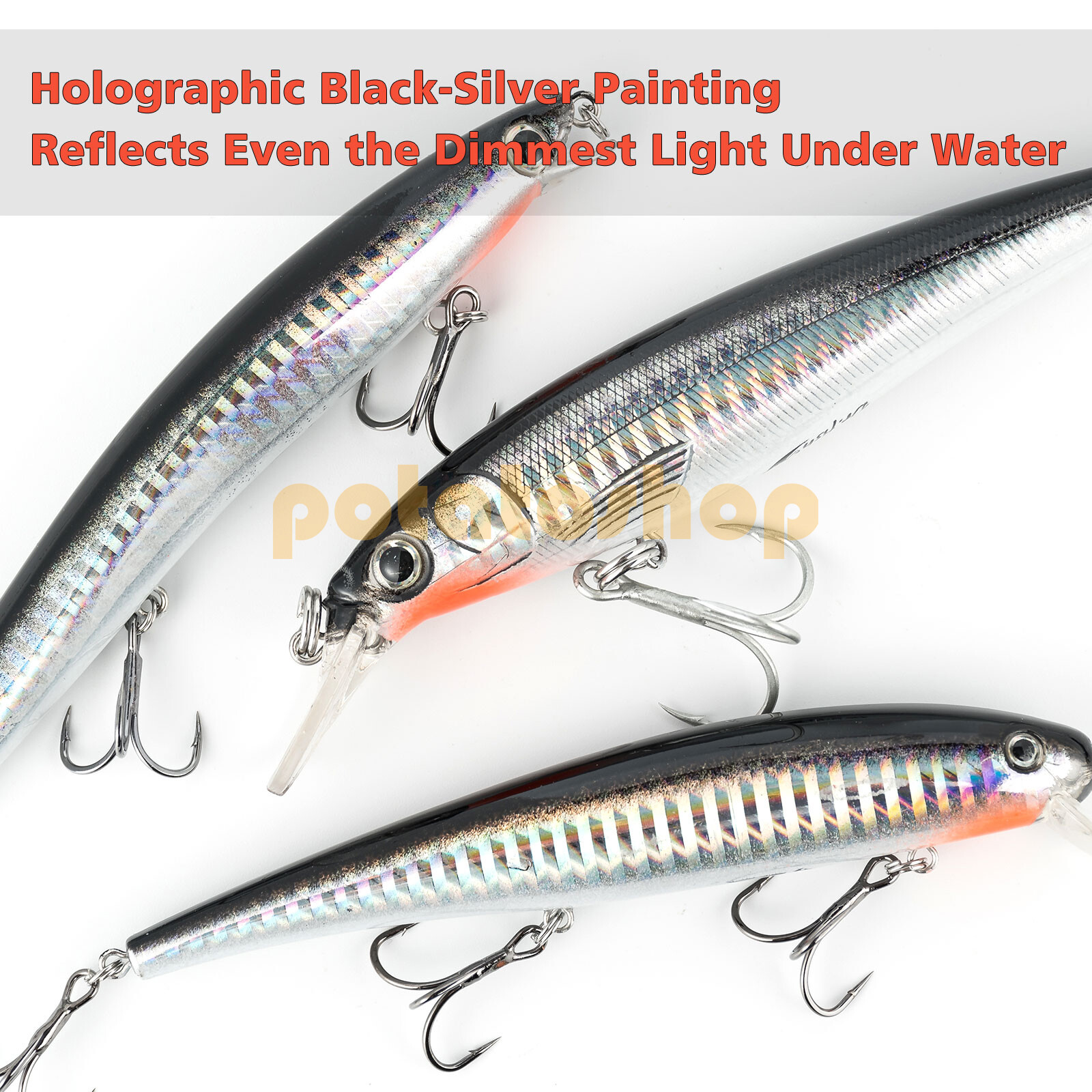 4 Pack Minnow Lures Topwater Plugs Sinking Pencil 120MM Fishing Saltwater - Image 5