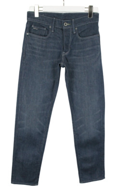 G-Star 3301 Straight Tapered Herrenjeans W28/L32 Whiskers Neu Blau Denim