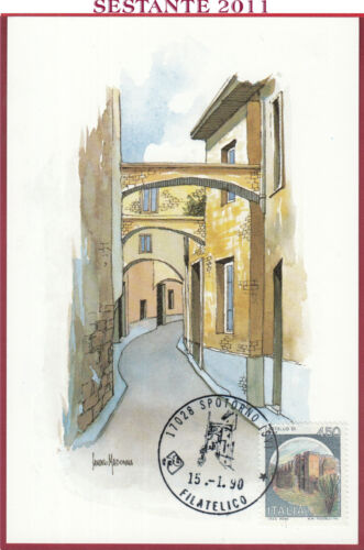 ITALIA MAXIMUM MAXI CARD SPOTORNO SAVONA 1990 ANNULLO C236 - Afbeelding 1 van 1
