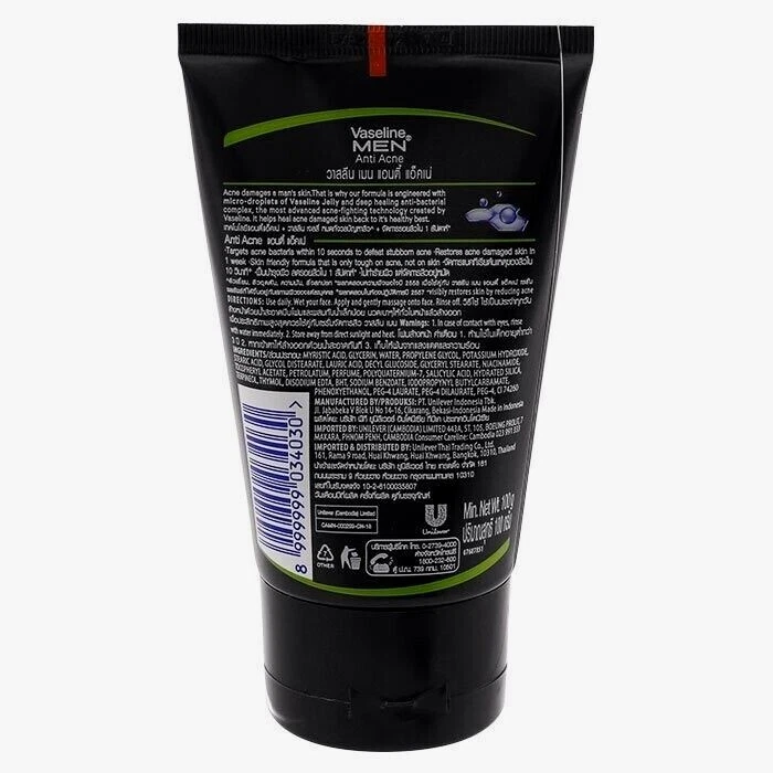 Vaselina Hombre Espuma Anti Acné Jabón Facial Producto 100g Foto 3 de 3