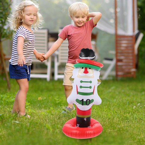 Aufblasbare Schneemann Spielzeug Aufblasbare Werfen Spiel Urlaub Werfen Spiele - Bild 5 von 12