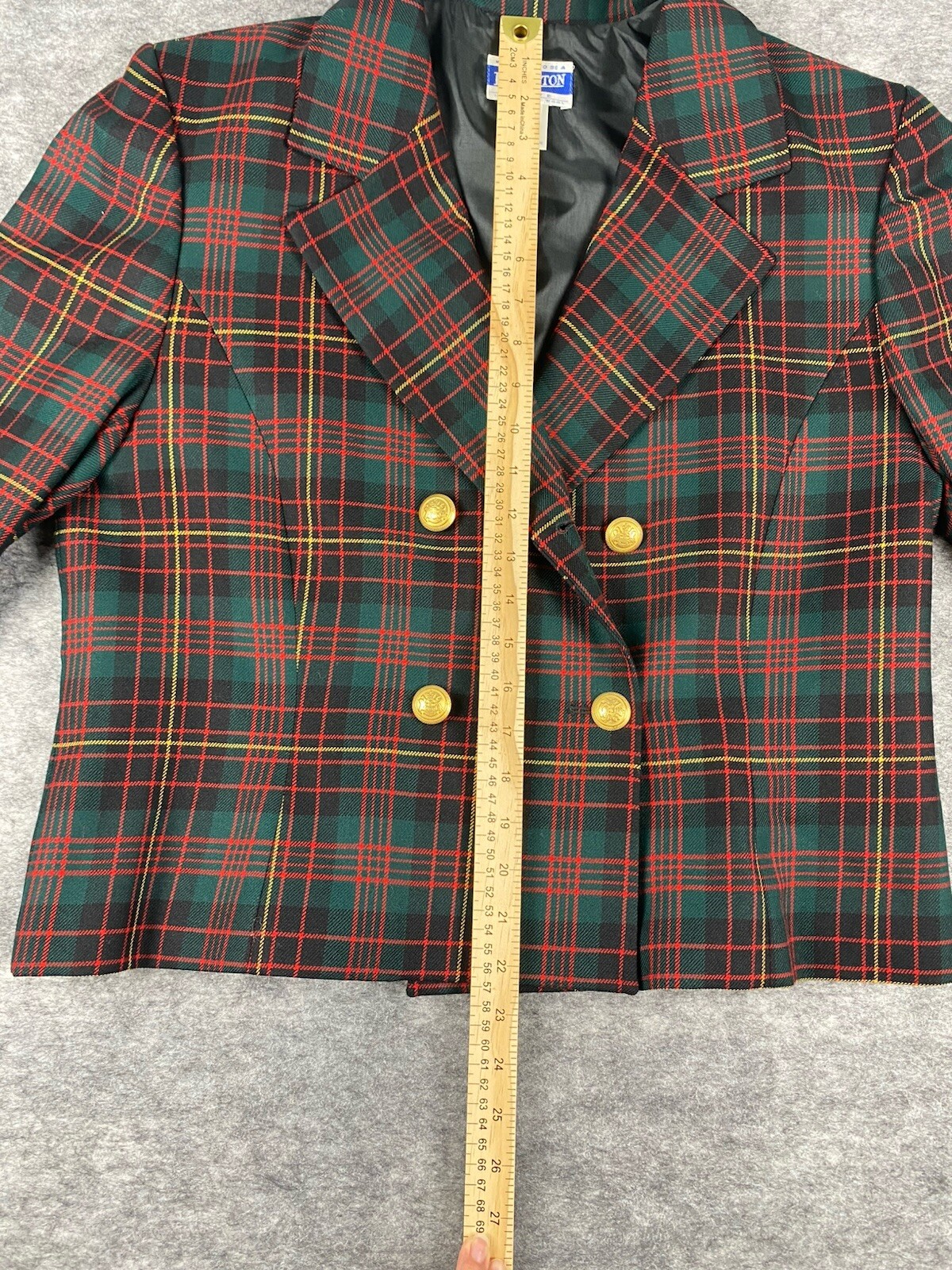 Pendleton Women’s Plaid Button Blazer Jacket 16 P… - image 4