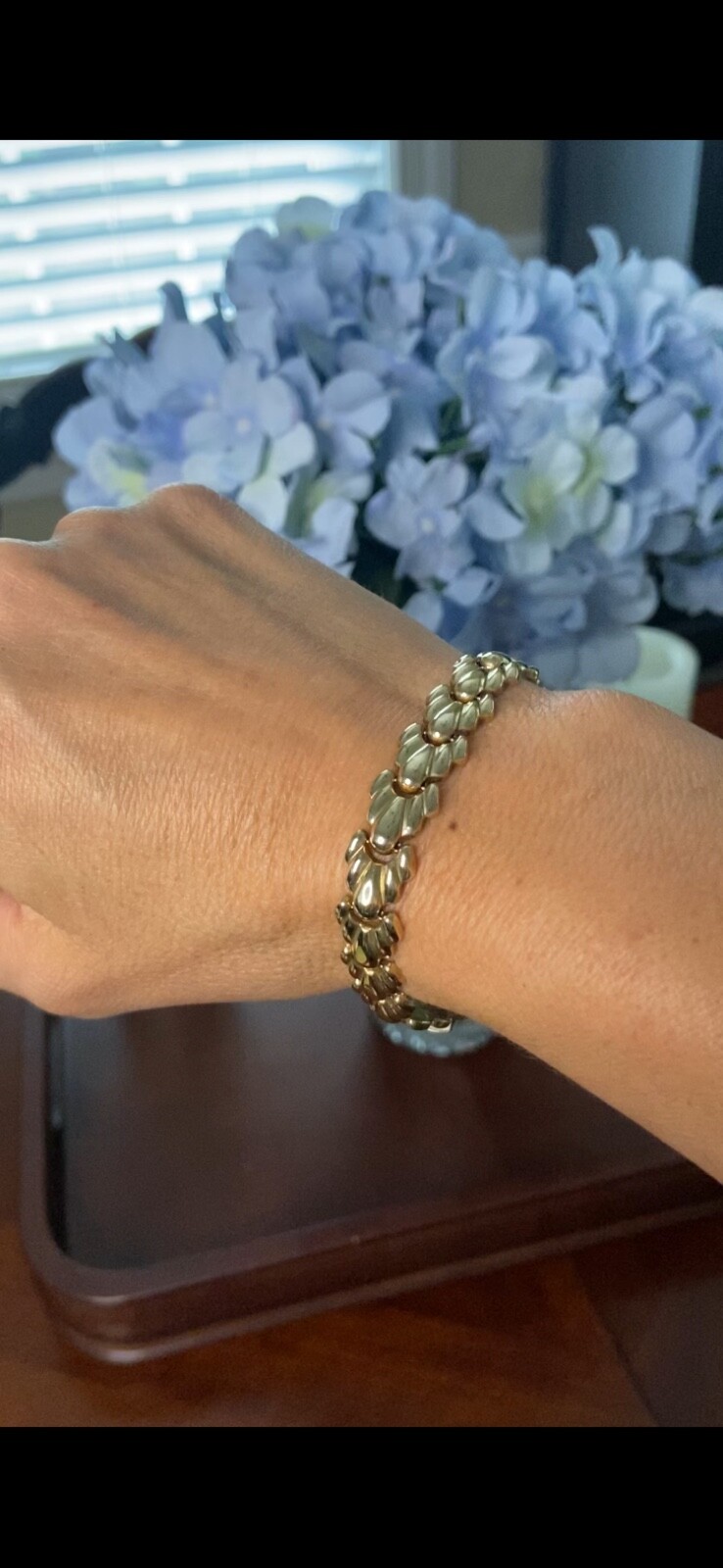 14k Gold Milor Italian Designer Bracelet Gem