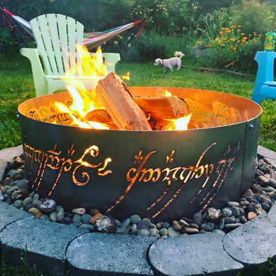 48 Inch Custom Farm Animals Fire Ring - Enhance Your Outdoor