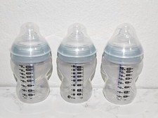 3 Tommee Tippee Advanced Anti-Colic 9 Oz Bottles Closer To Nature EX COND