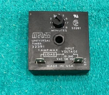 Mars 32391 Solid state timer  Delay On Make Timer Relay .1-8 Min 