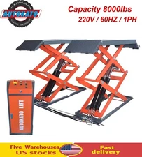 Full Rise Scissor Lift Mid Rise Lift  Auto Car Lift Electric Lock Release 220V