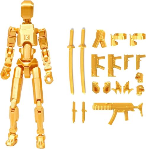 Assembly Completed T13 Action Figure, Titan 13 3D Printed Action Figure, Lucky 1